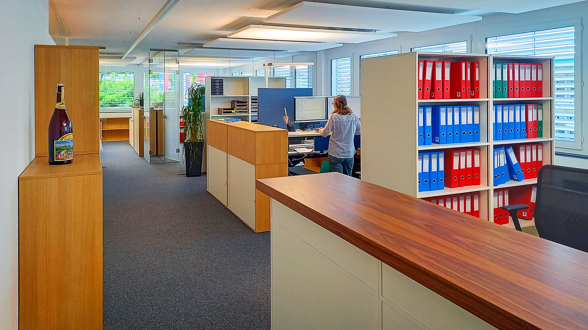 Büro vorher/nachher